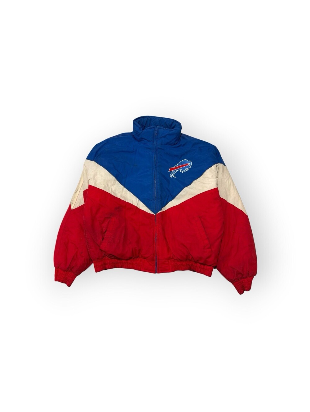 Vintage 90s Rare Buffalo Bills Bomber Jacket Size XL Made In Korea NFL Men’s